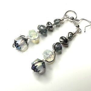 Hand Crafted crystal earrings